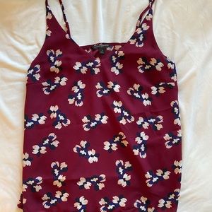 Banana Republic burgundy floral top
